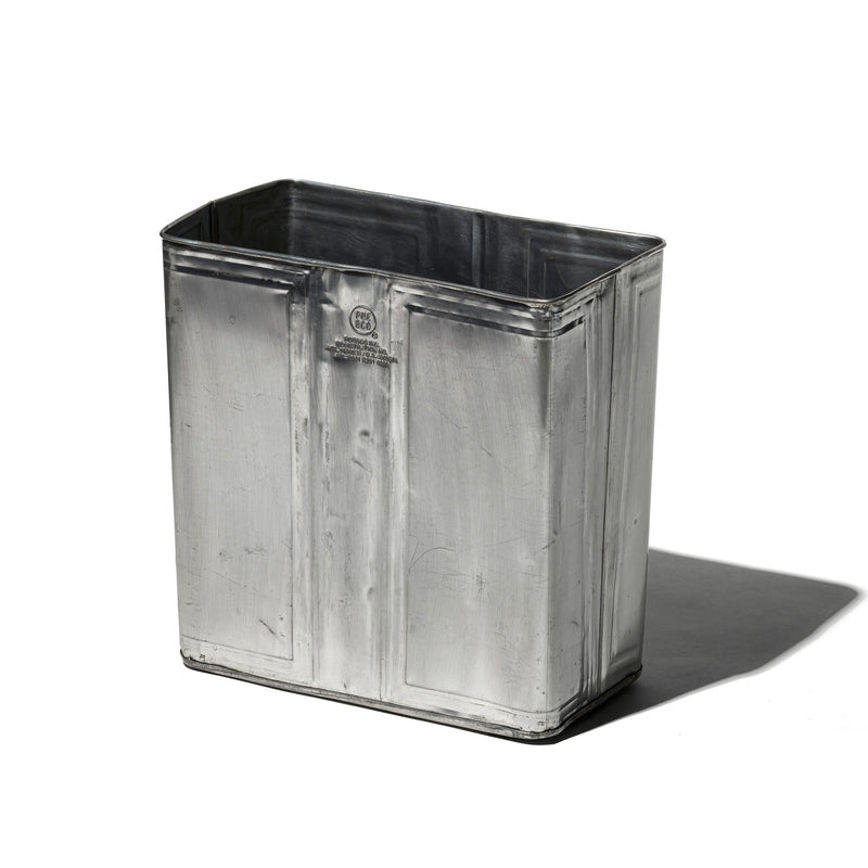 RECYCLED STEEL TRASH CAN / Rectangle