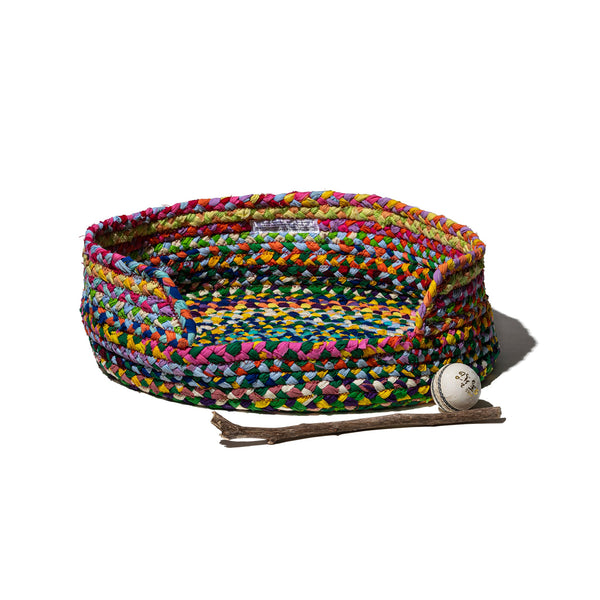 RECYCLED FABRIC BRAIDED PET BED