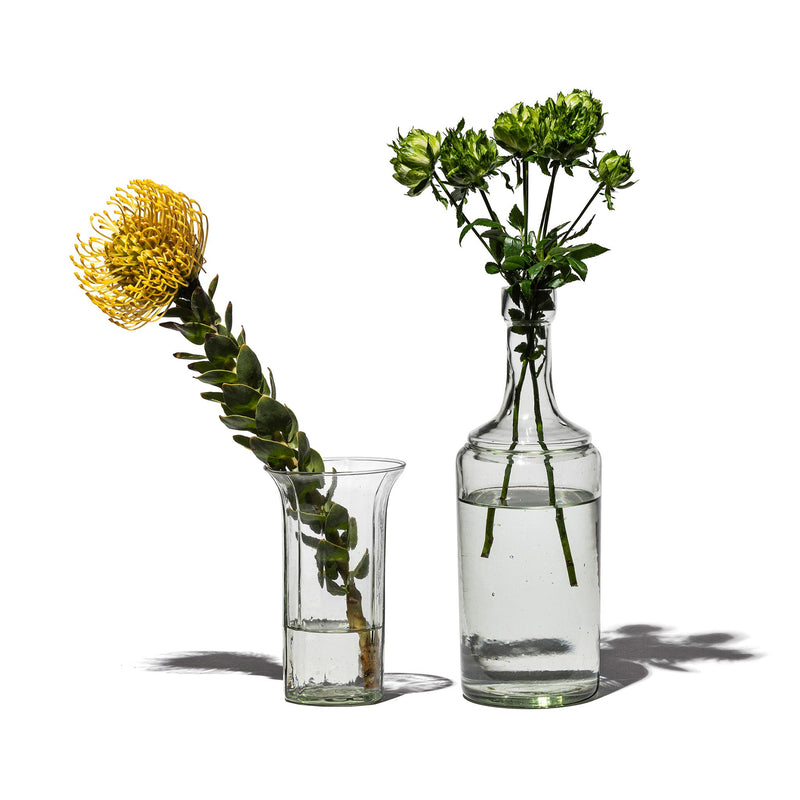 RECYCLED GLASS USEFUL FLOWER VASE