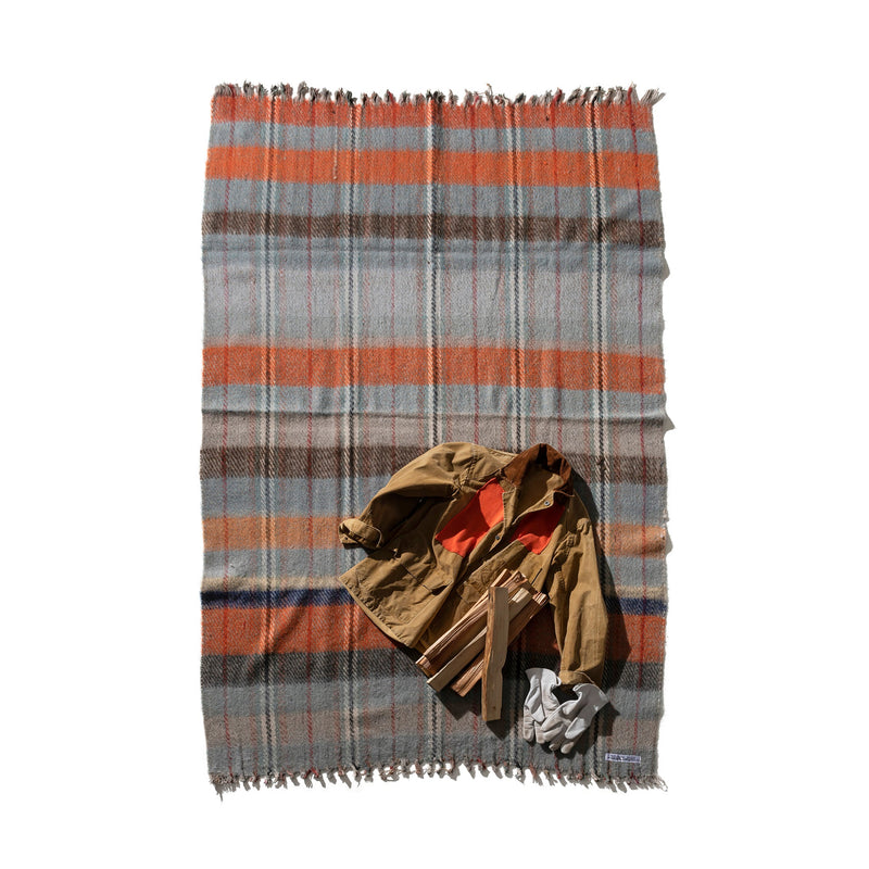 RECYCLED WOOL MIX BLANKET / Assorted Colour