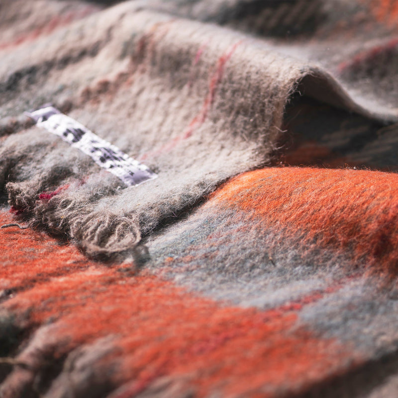 RECYCLED WOOL MIX BLANKET / Assorted Colour