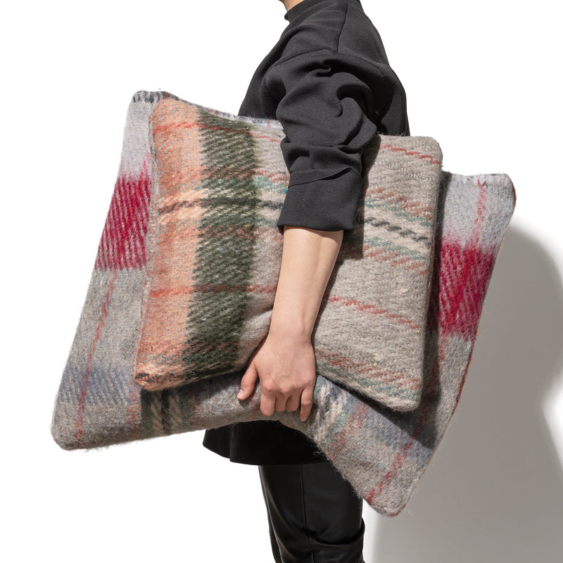 RECYCLED WOOL MIX CUSHION COVER 60 x 60 / Assorted Colour