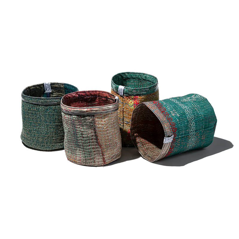 COVERED VINTAGE KANTHA QUILT ORGANISER