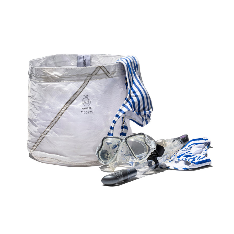 COVERED VINTAGE PARACHUTE ORGANISER / Medium