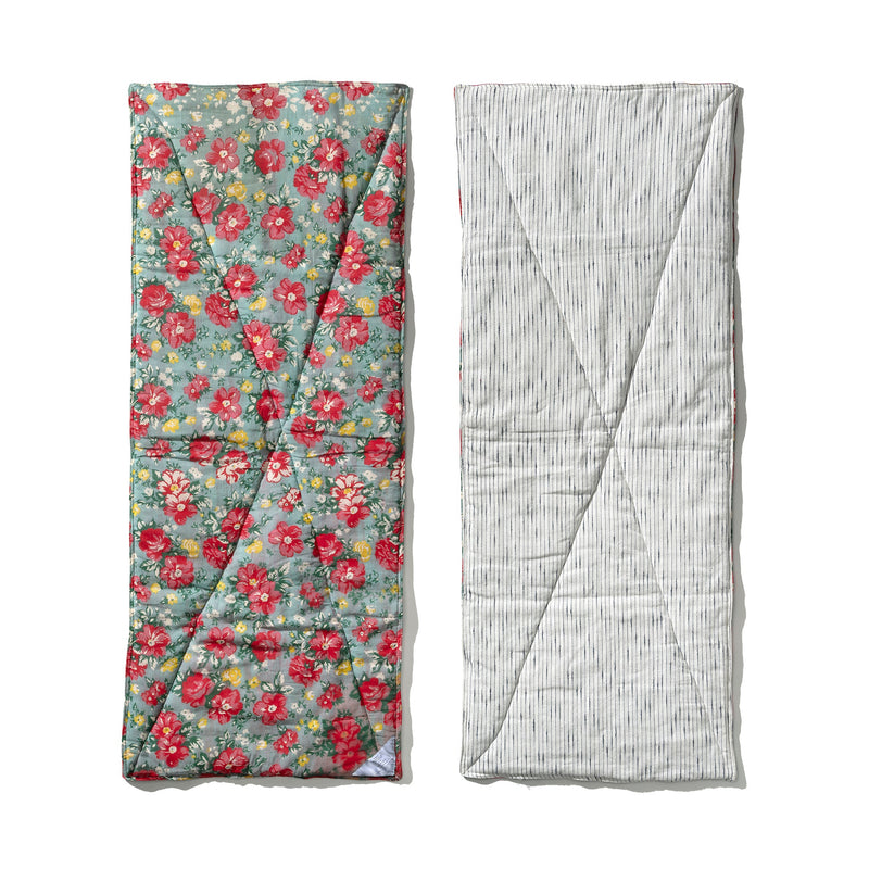 PUFFY NAP MAT / FLOWER x STRIPE