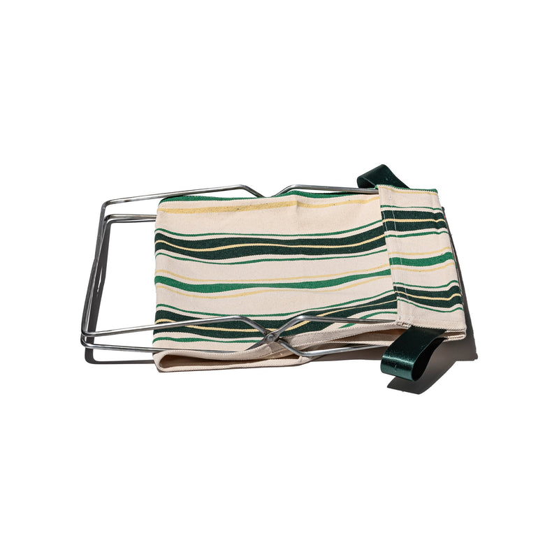 FOLDING BAG STORAGE FOR CAFÉ / Green Stripes