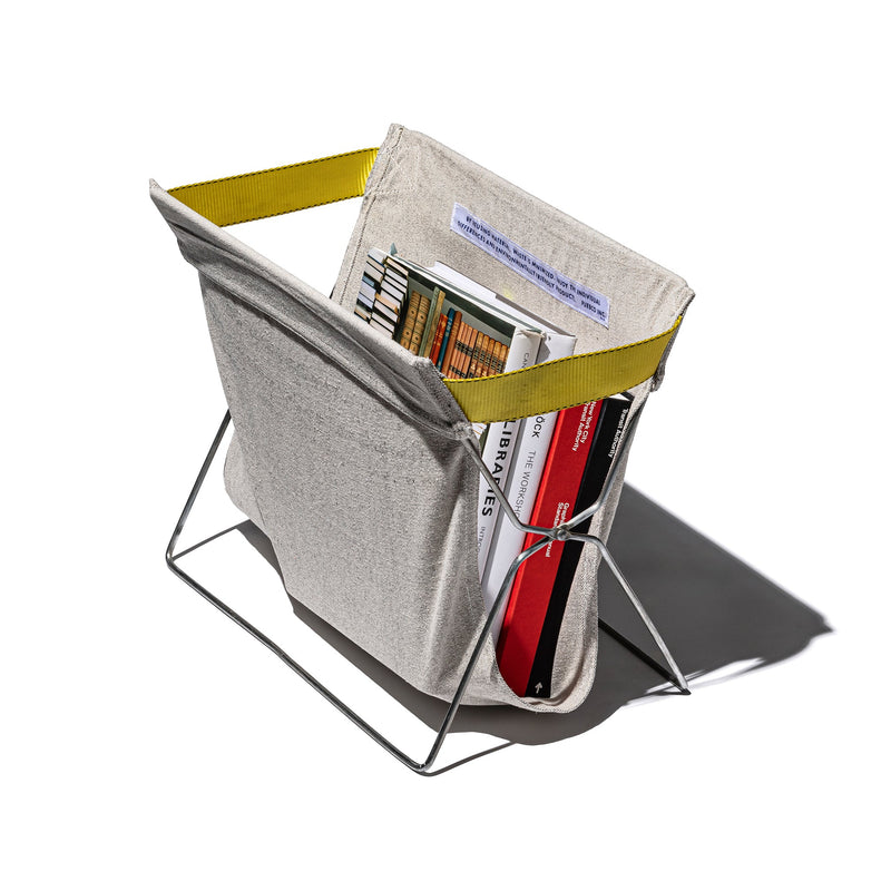 FOLDING BAG STORAGE FOR CAFÉ / Ivory - Black Mix