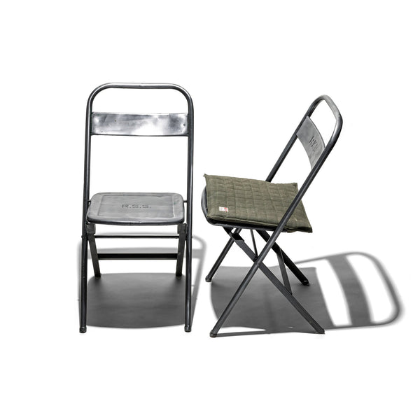 PUEBCO VINTAGE STEEL FOLDING CHAIR 2脚set VINTAGE STEEL FOLDING CHAIR / Natural – PUEBCO AUSTRALIA