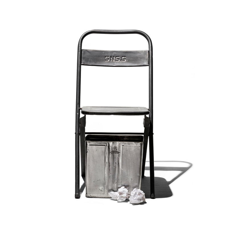 RECYCLED STEEL TRASH CAN / Rectangle