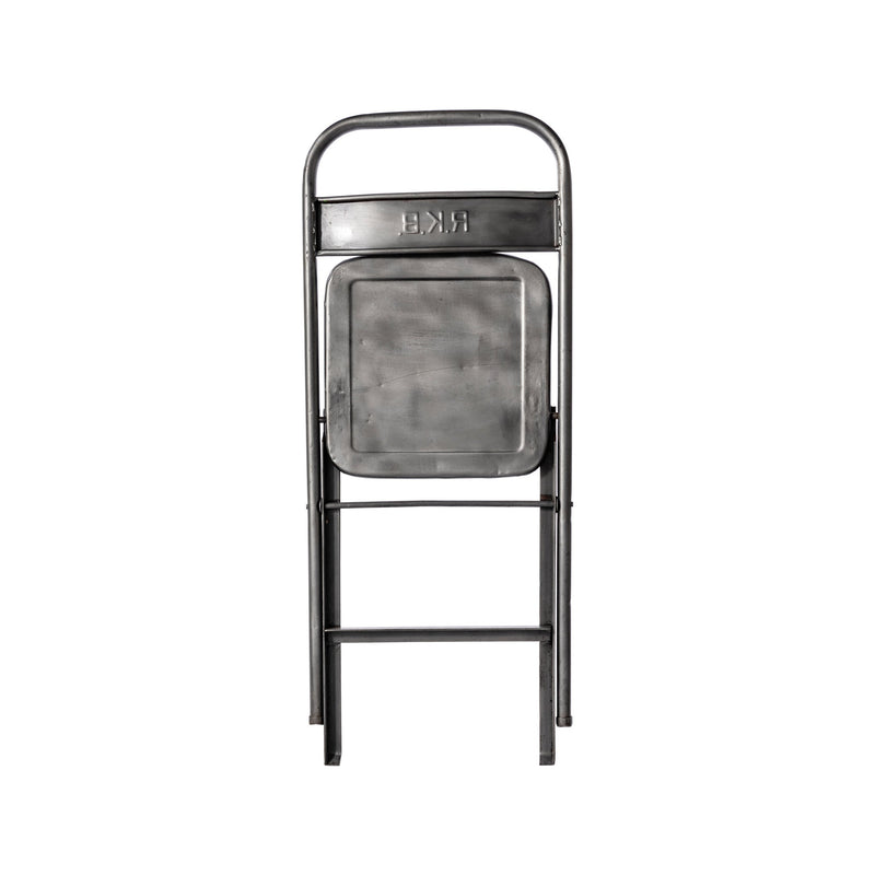 VINTAGE STEEL FOLDING CHAIR / Natural