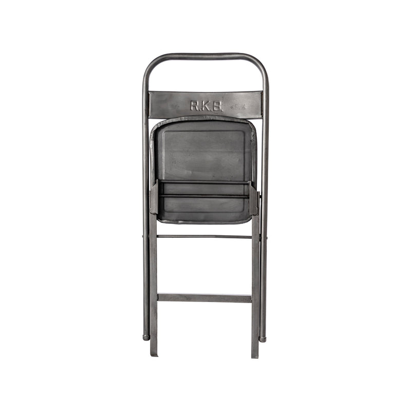 VINTAGE STEEL FOLDING CHAIR / Natural