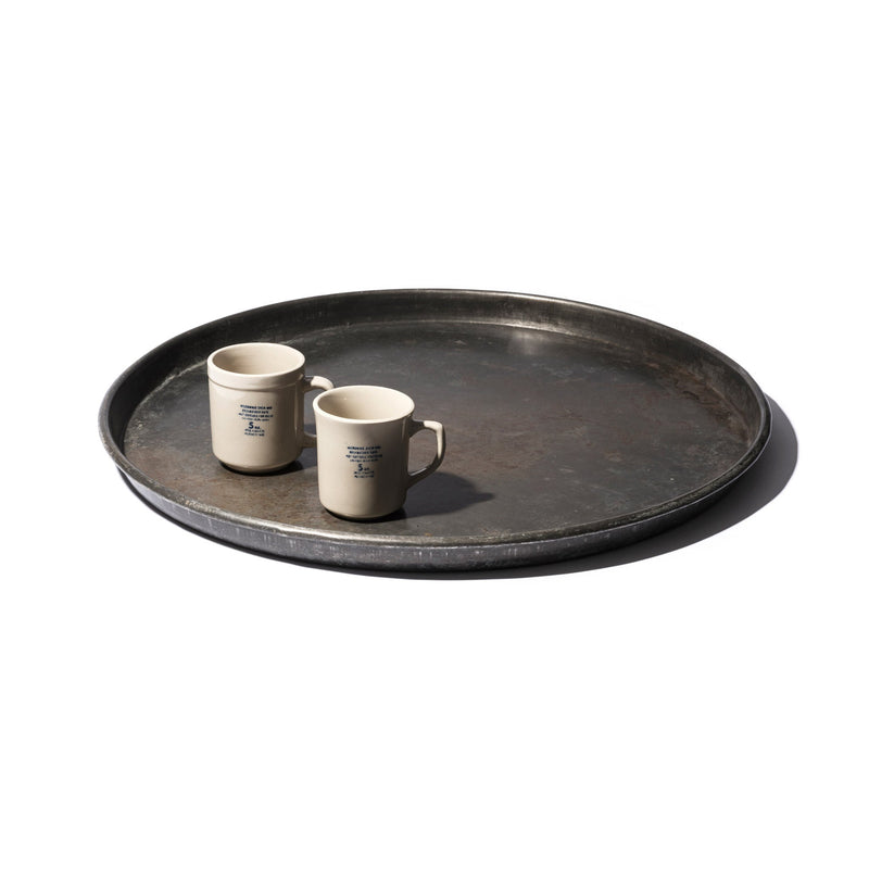VINTAGE LARGE ROUND TRAY