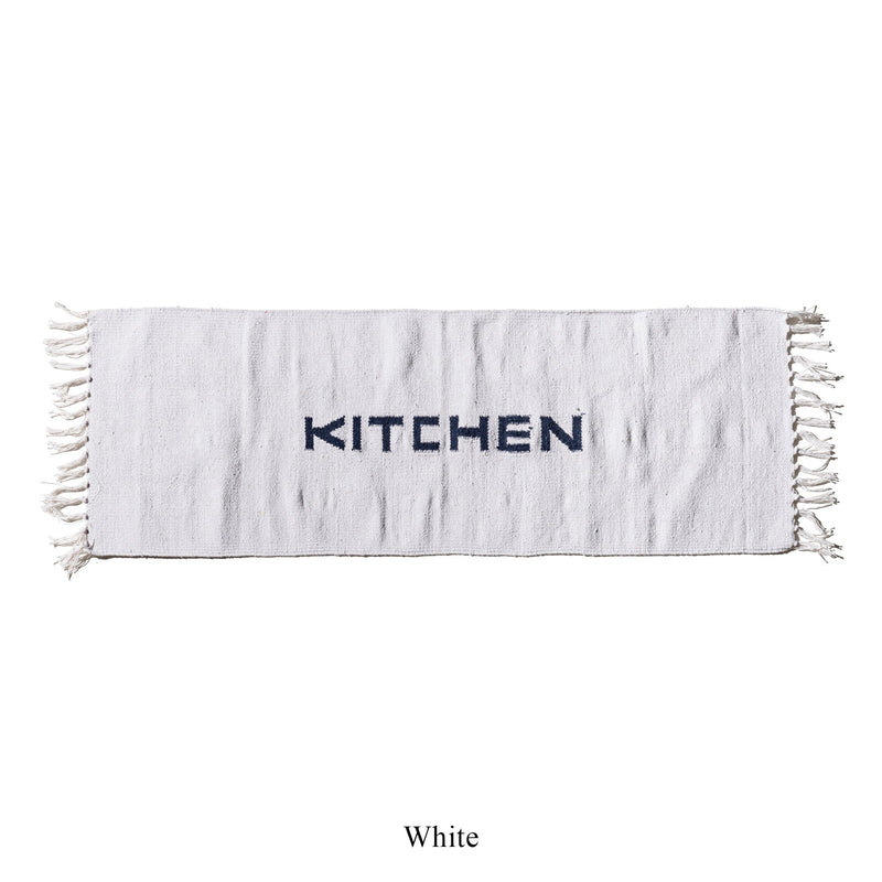 HANDLOOM RECYCLED YARN KITCHEN MAT