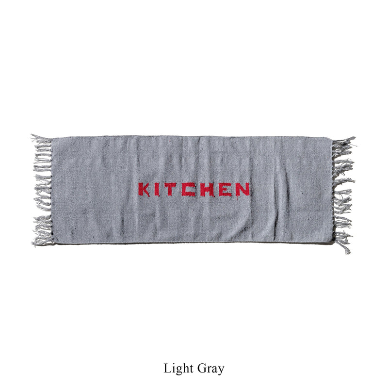 HANDLOOM RECYCLED YARN KITCHEN MAT