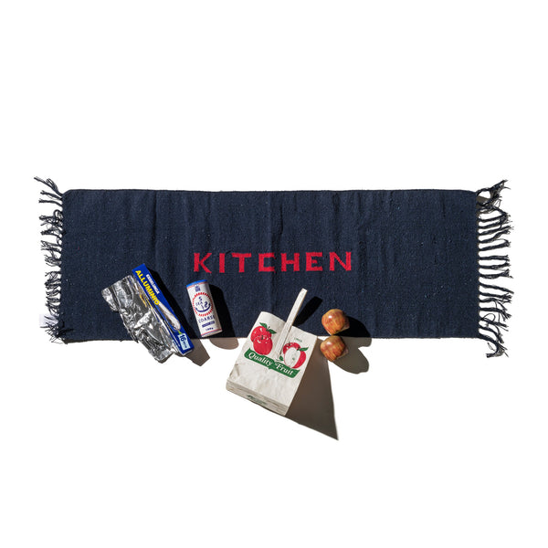 HANDLOOM RECYCLED YARN KITCHEN MAT
