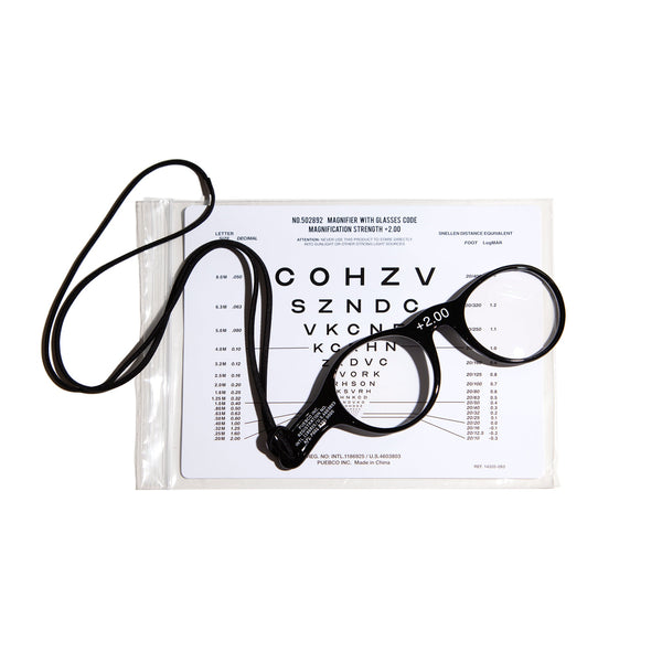 MAGNIFIER WITH GLASSES CODE