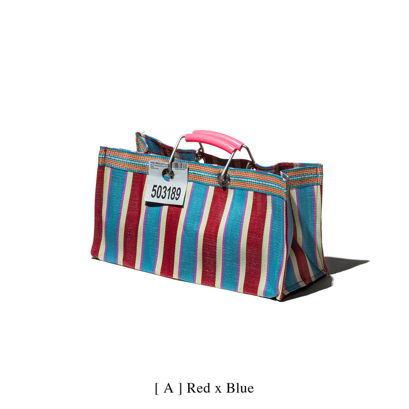 RECYCLED PLASTIC STRIPE BAG / Wide