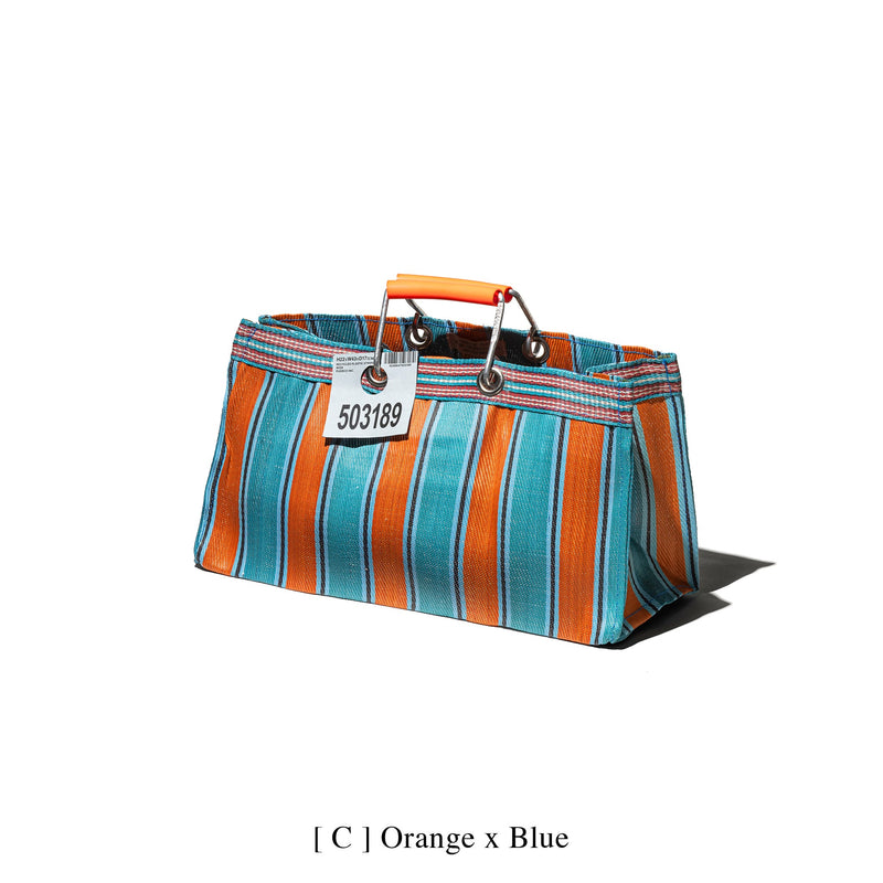 RECYCLED PLASTIC STRIPE BAG / Wide