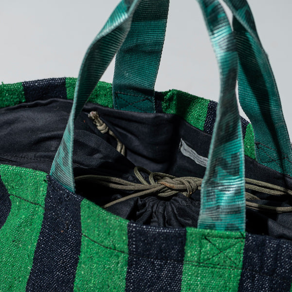 RUG BAG / Turquoise x Navy Blue