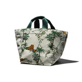 VINTAGE TENT FABRIC W/PRINTED PATTERN BAG / Jungle