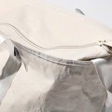 LAMINATED FABRIC x VINTAGE FABRIC BAG
 / 40 x 35