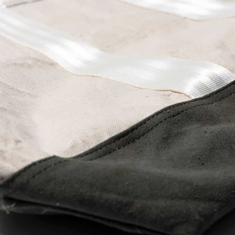 LAMINATED FABRIC x VINTAGE FABRIC BAG
 / 40 x 35