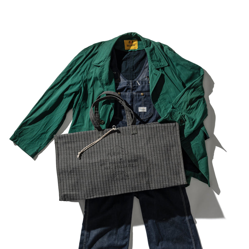 WAXED CANVAS LARGE BAG / Grey