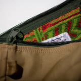 RUBBERISED HOOD FABRIC x JACQUARD POUCH