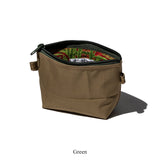 RUBBERISED HOOD FABRIC x JACQUARD POUCH