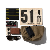 RUBBERISED HOOD FABRIC x JACQUARD POUCH