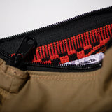 RUBBERISED HOOD FABRIC x JACQUARD POUCH