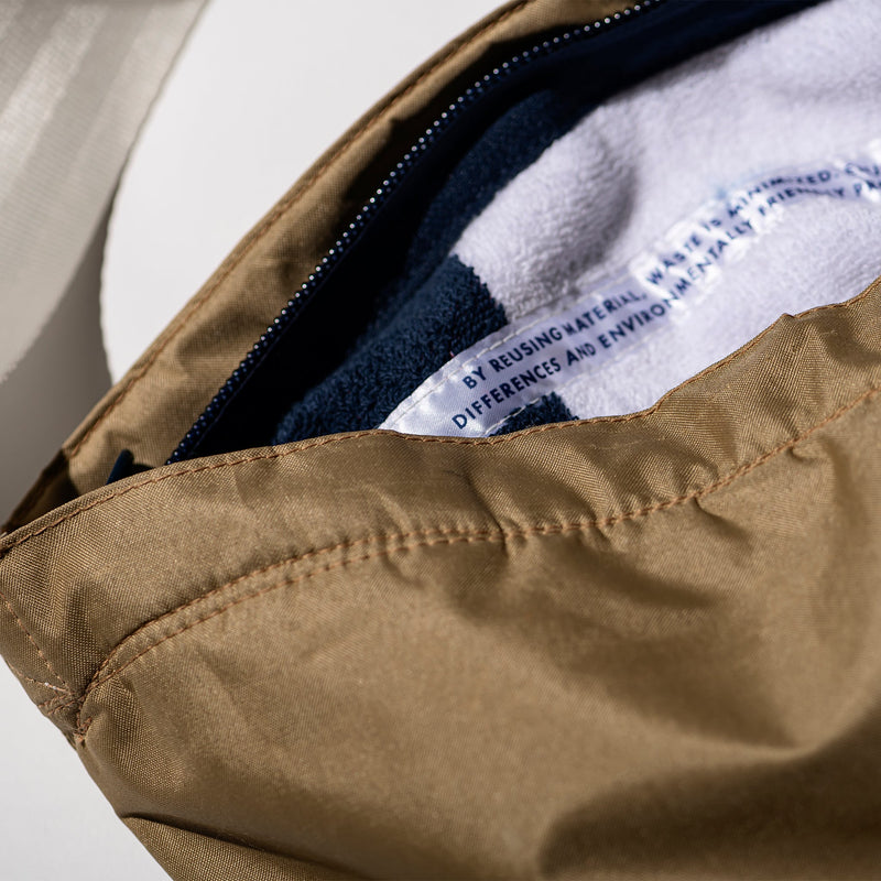 RUBBERISED FABRIC BAG W/ZIPPER