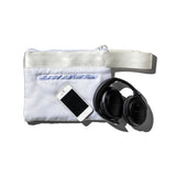 WHITE QUILTED SNOW JACKET POUCH