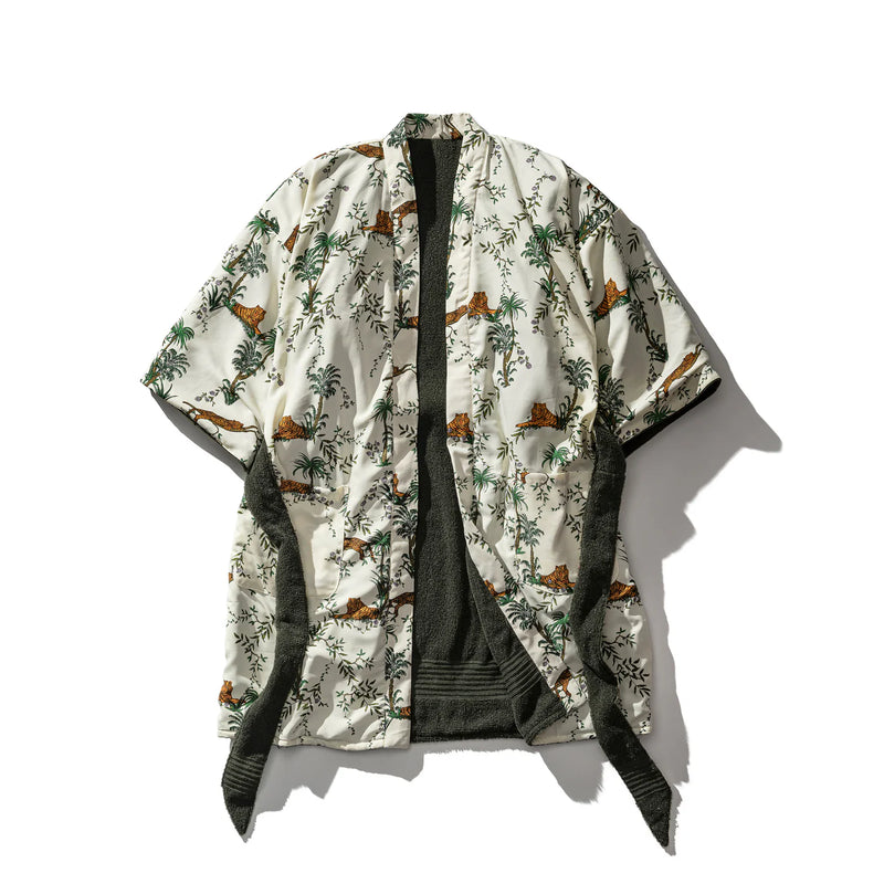 PRINTED REVERSIBLE BATHROBE / Jungle