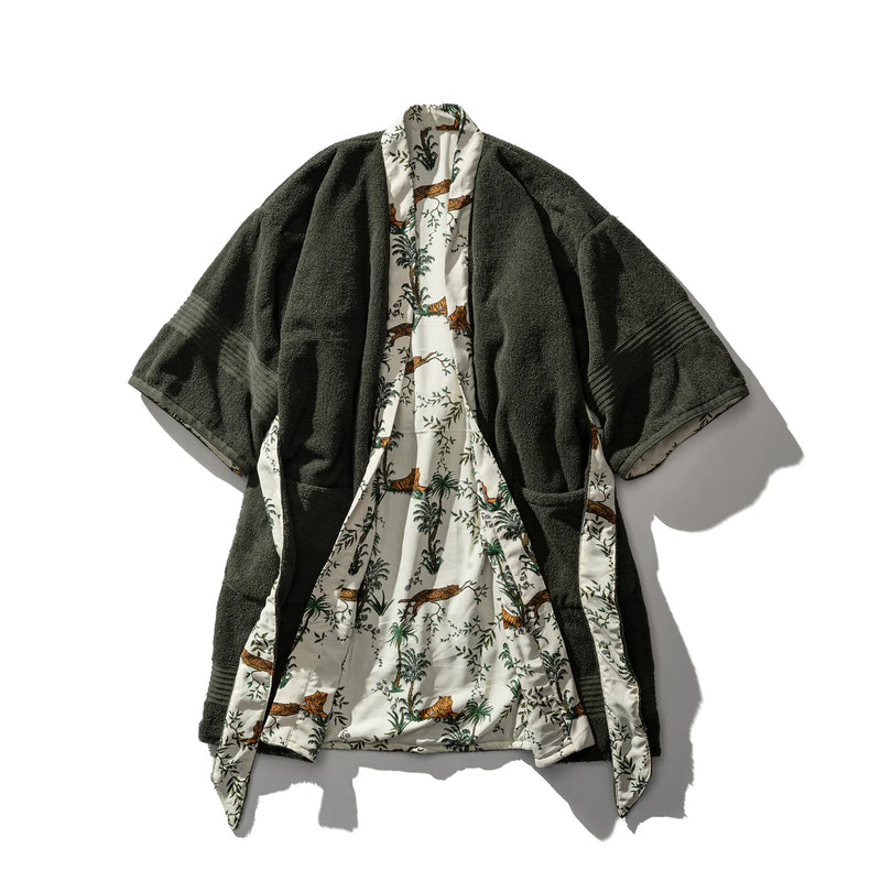 PRINTED REVERSIBLE BATHROBE / Jungle