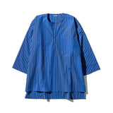 COTTON STRIPED SHIRT / CREW NECK