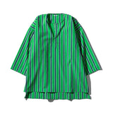 COTTON STRIPED SHIRT / CREW NECK