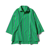 COTTON STRIPED SHIRT / REGULAR COLLAR