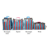RECYCLED PLASTIC STRIPE BAG / Rectangle D26