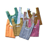 SCHOOL TIE FABRIC SMALL BAG / Pink x Yellow