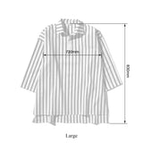 COTTON STRIPED SHIRT / REGULAR COLLAR