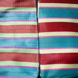 RECYCLED PLASTIC STRIPE BAG / Square