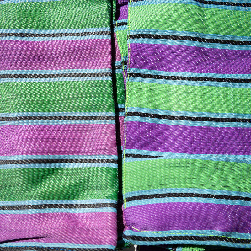 RECYCLED PLASTIC STRIPE BAG / Square