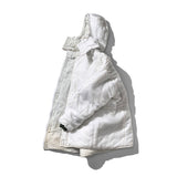 WHITE QUILTED SNOW JACKET POUCH